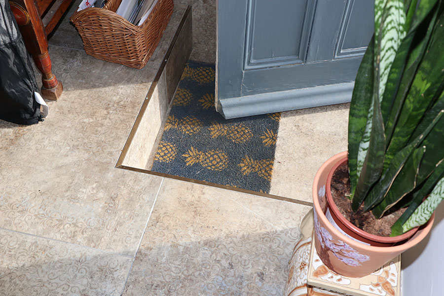 floor raised by around 23cm